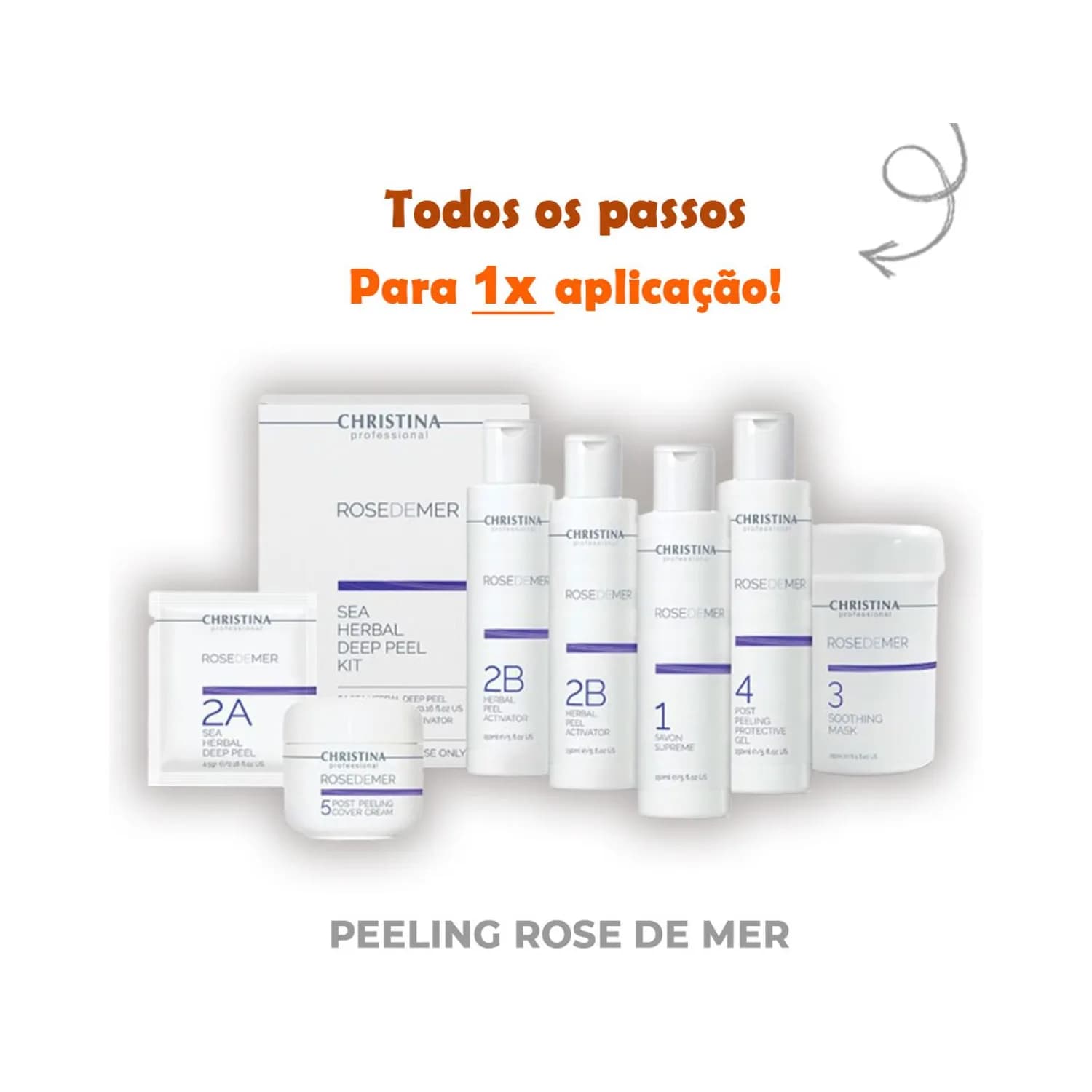 1x Aplicação Rose De Mer Peeling Israel - 100% Original - Normal — foto 1