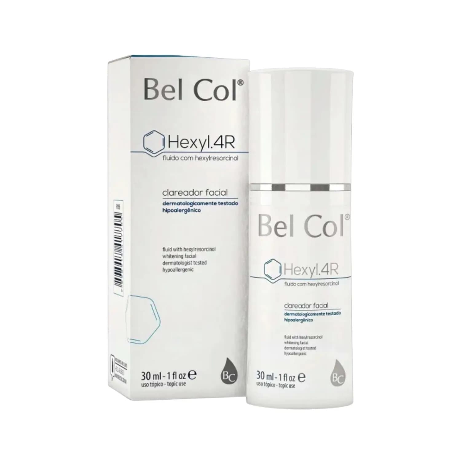 Bel Col Hexyl 4R Emulsao Fluido Clareador Melasma 30ml — foto 1