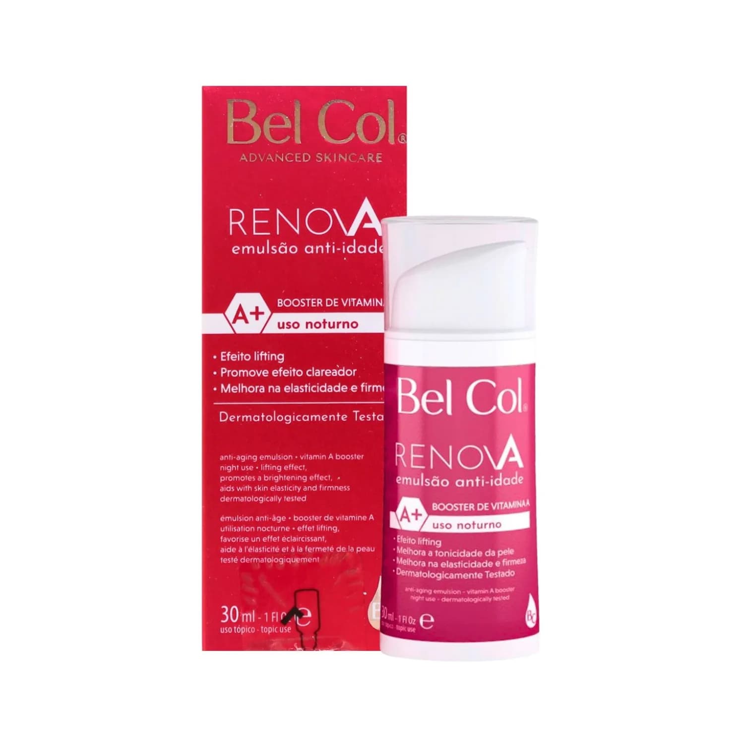 Bel Col Renova Booster Emulsão Vitamina A Clareador 30ml — foto 1