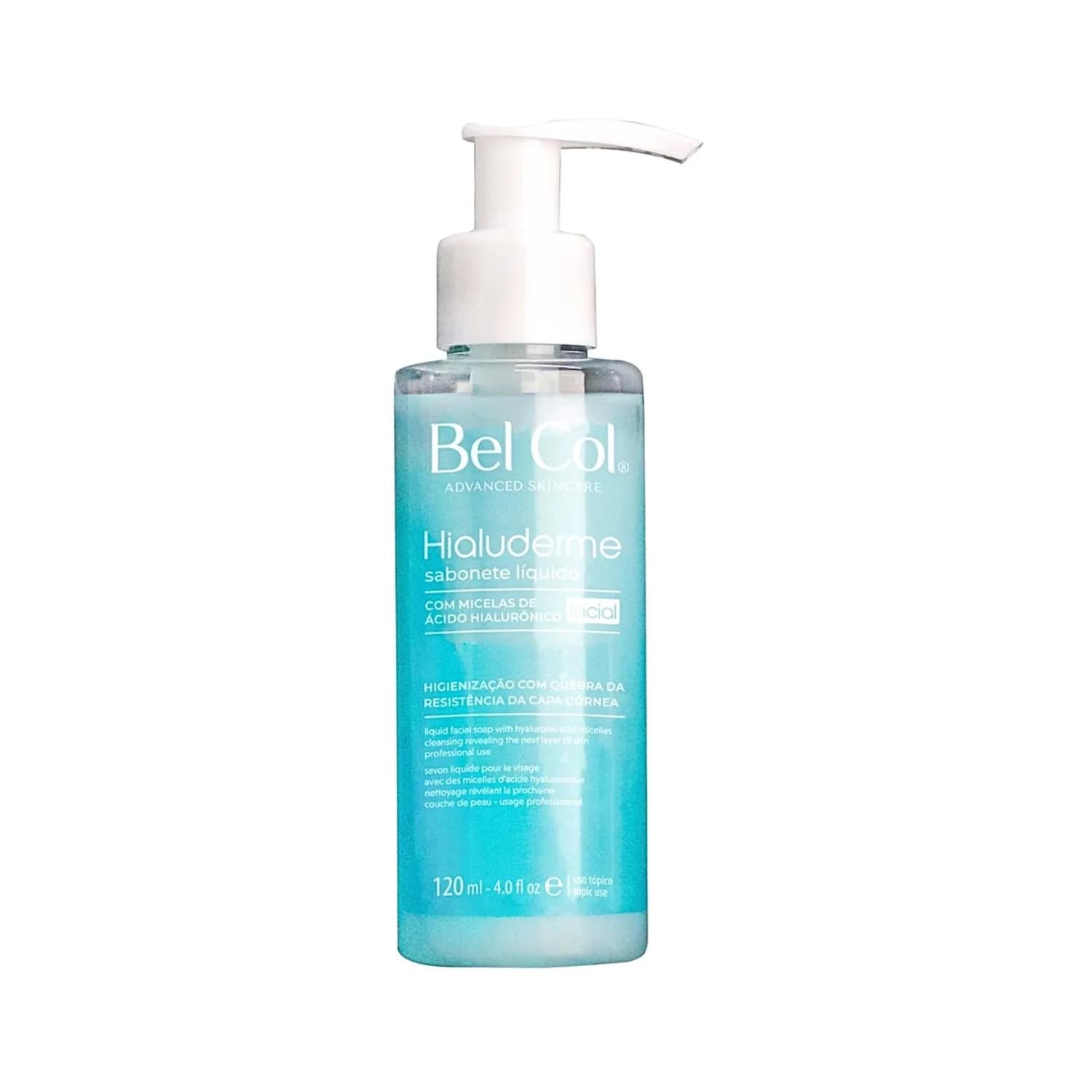 Bel Col Sabonete Facial Hialuderme Acido Hialuronico 120ml