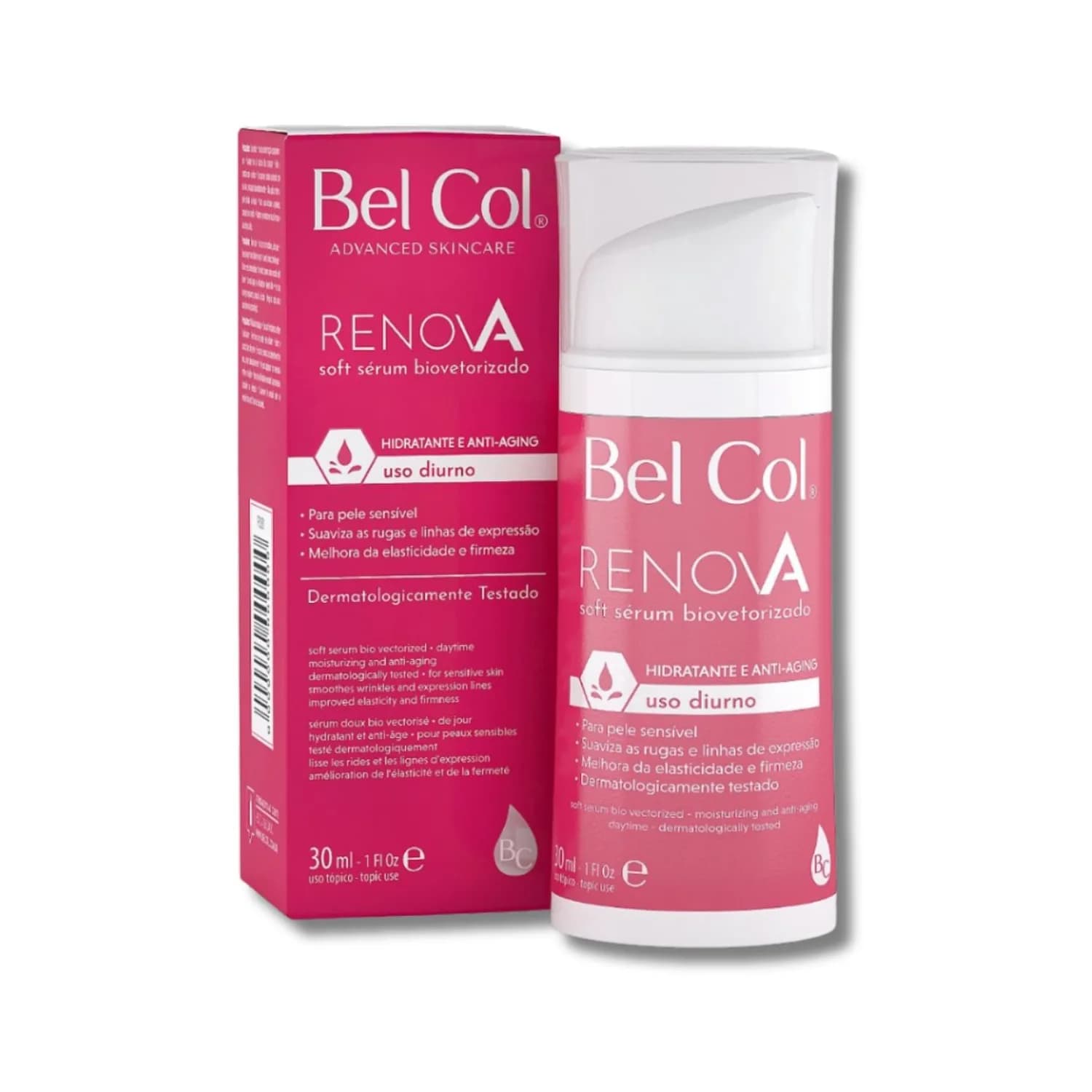 Bel Col Serum Hidratante Renova Pele Sensível Vit C 30ml — foto 1