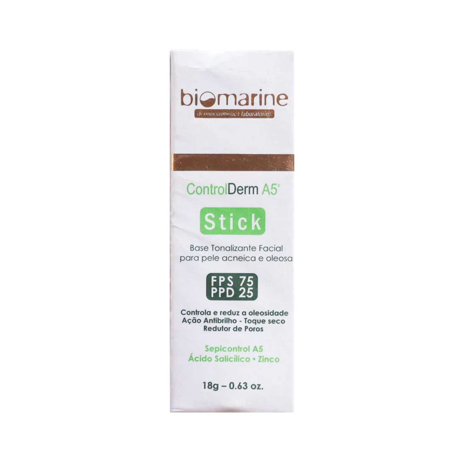 Biomarine Filtro Solar Control Derm A5 Bastão FPS 75 - 18g — foto 1