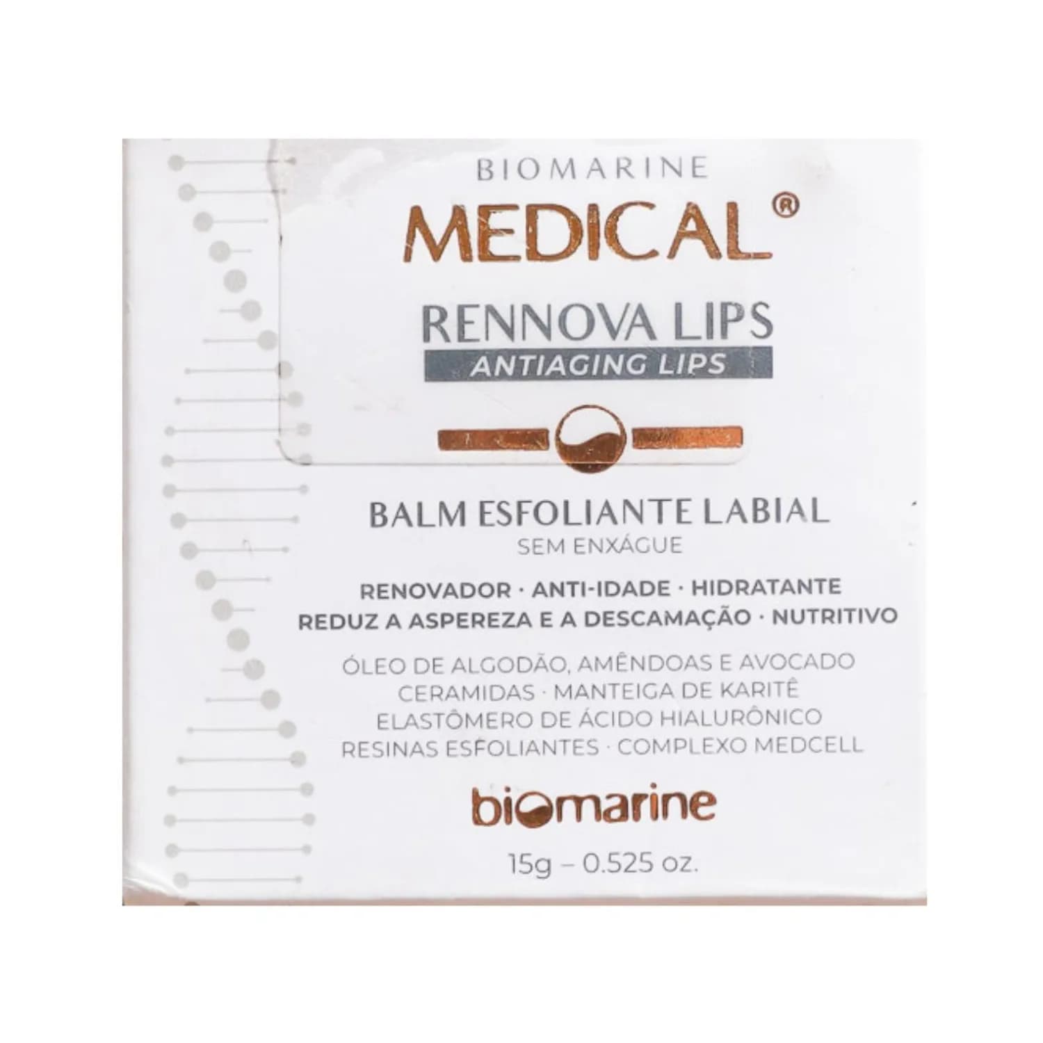 Biomarine Medical Rennova Lips Balm Esfoliante Labial 15g — foto 1