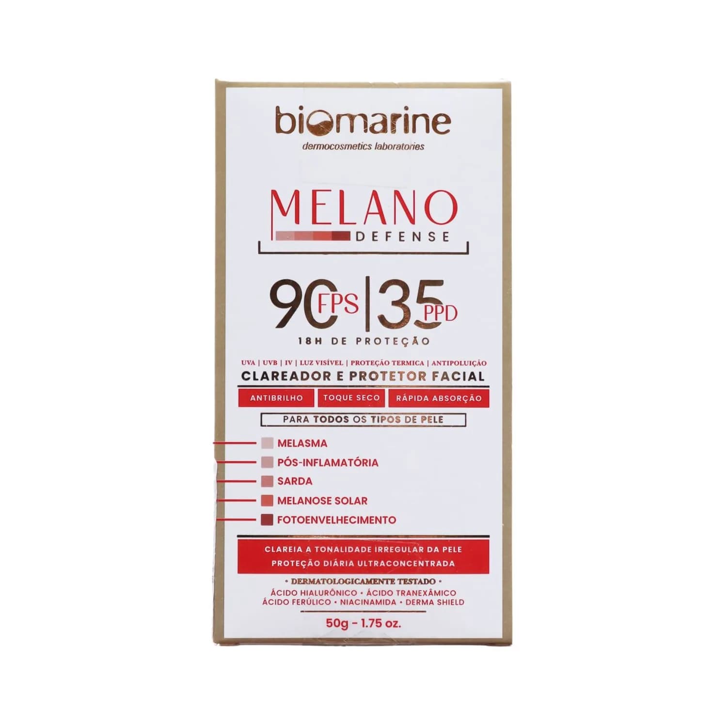 Biomarine Melano Defense Filtro Solar Clareador FPS 90 50g — foto 1