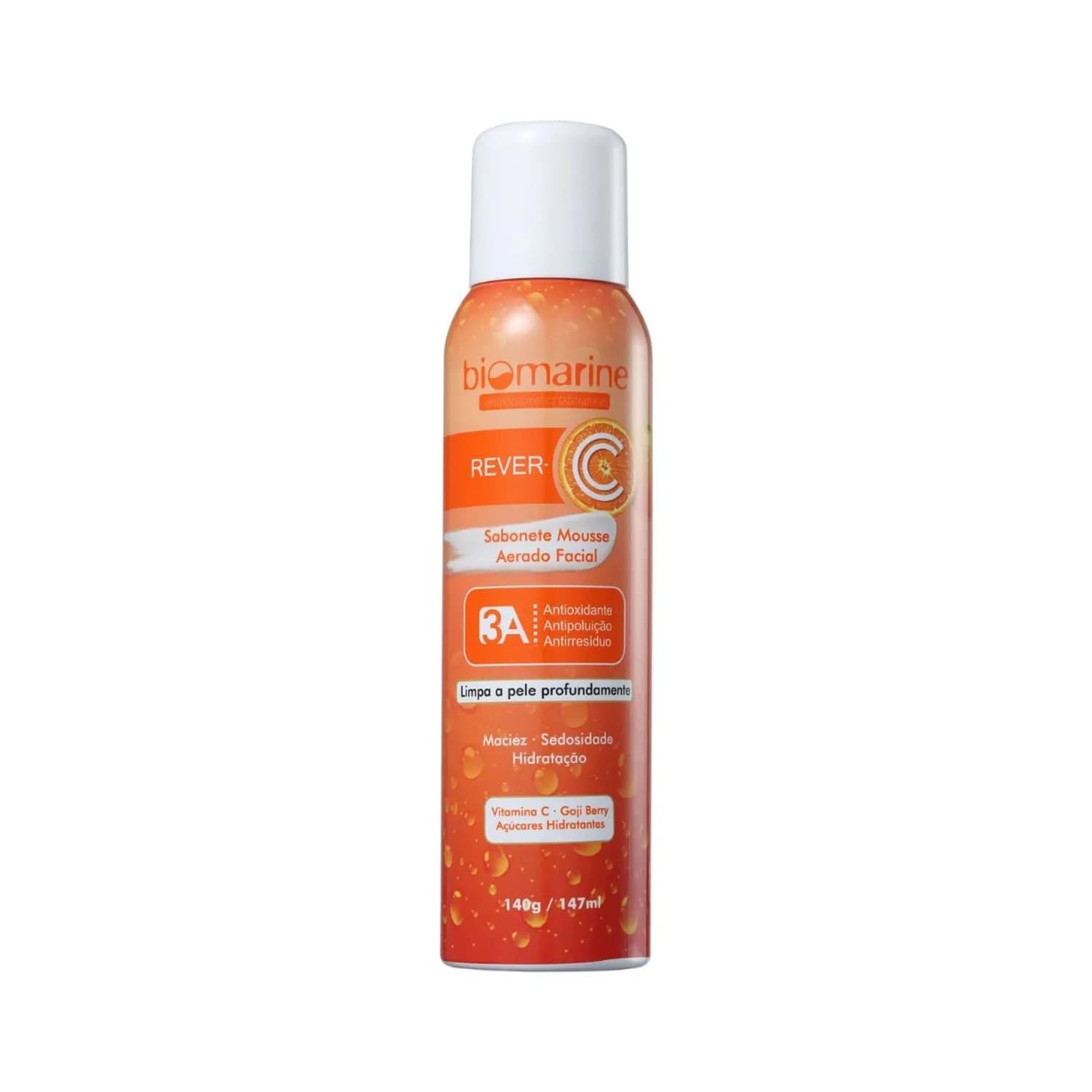 Biomarine Sabonete Mousse de Limpeza Facial Rever C 147ml — foto 1