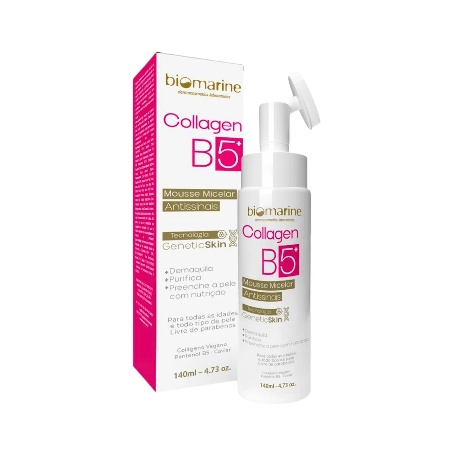 Biomarine Sabonete Rosto Mousse B5 Colágeno Anti-idade 140ml — foto 1