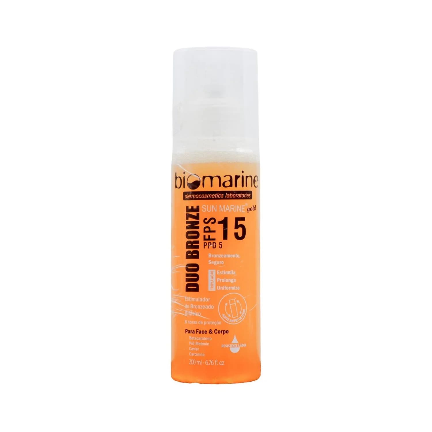 Biomarine Sun Marine Bronzeamento FPS 15 Duo Bronze 200 ml — foto 1