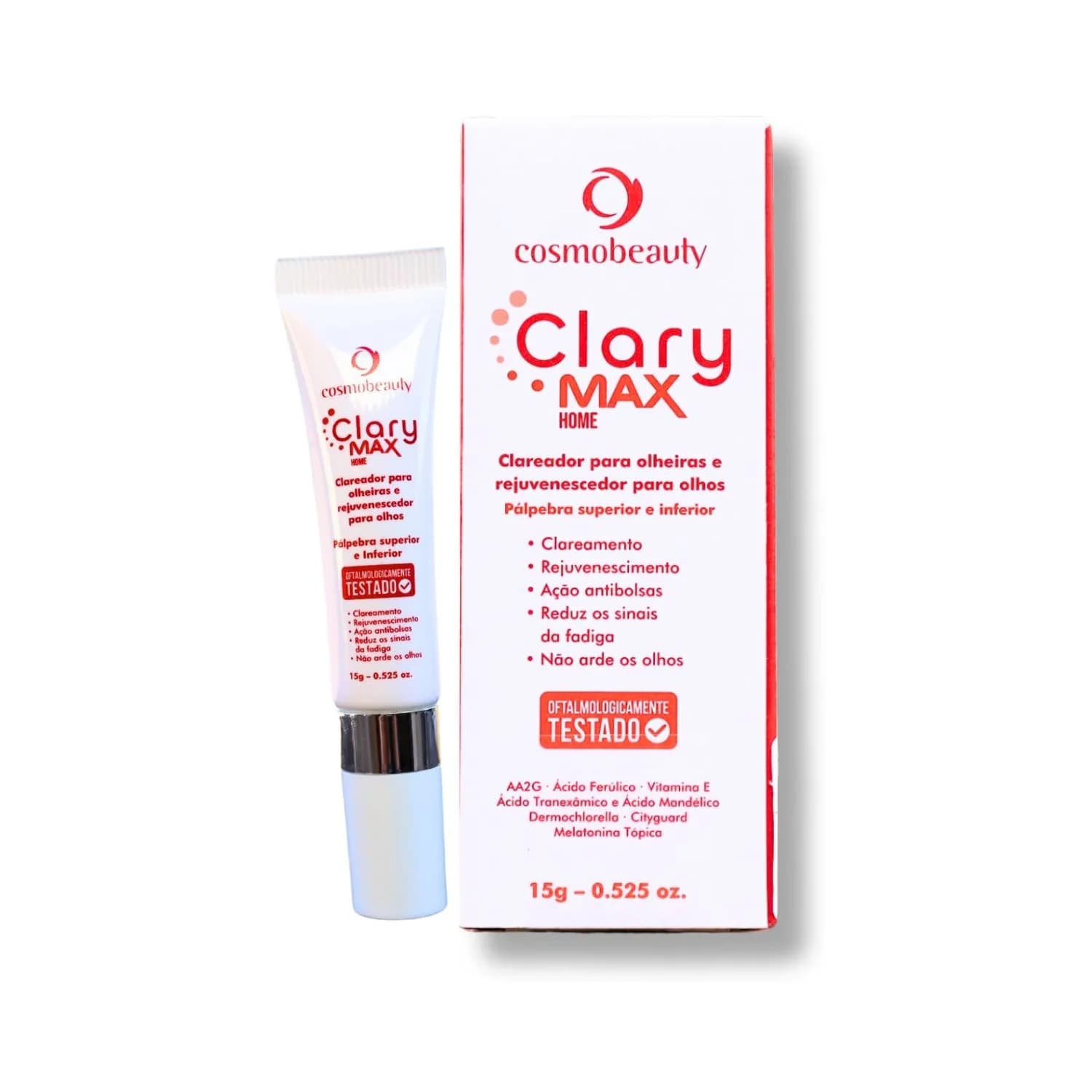 Cosmobeauty Clary Max Clareador para Olhos Olheiras 15ml
