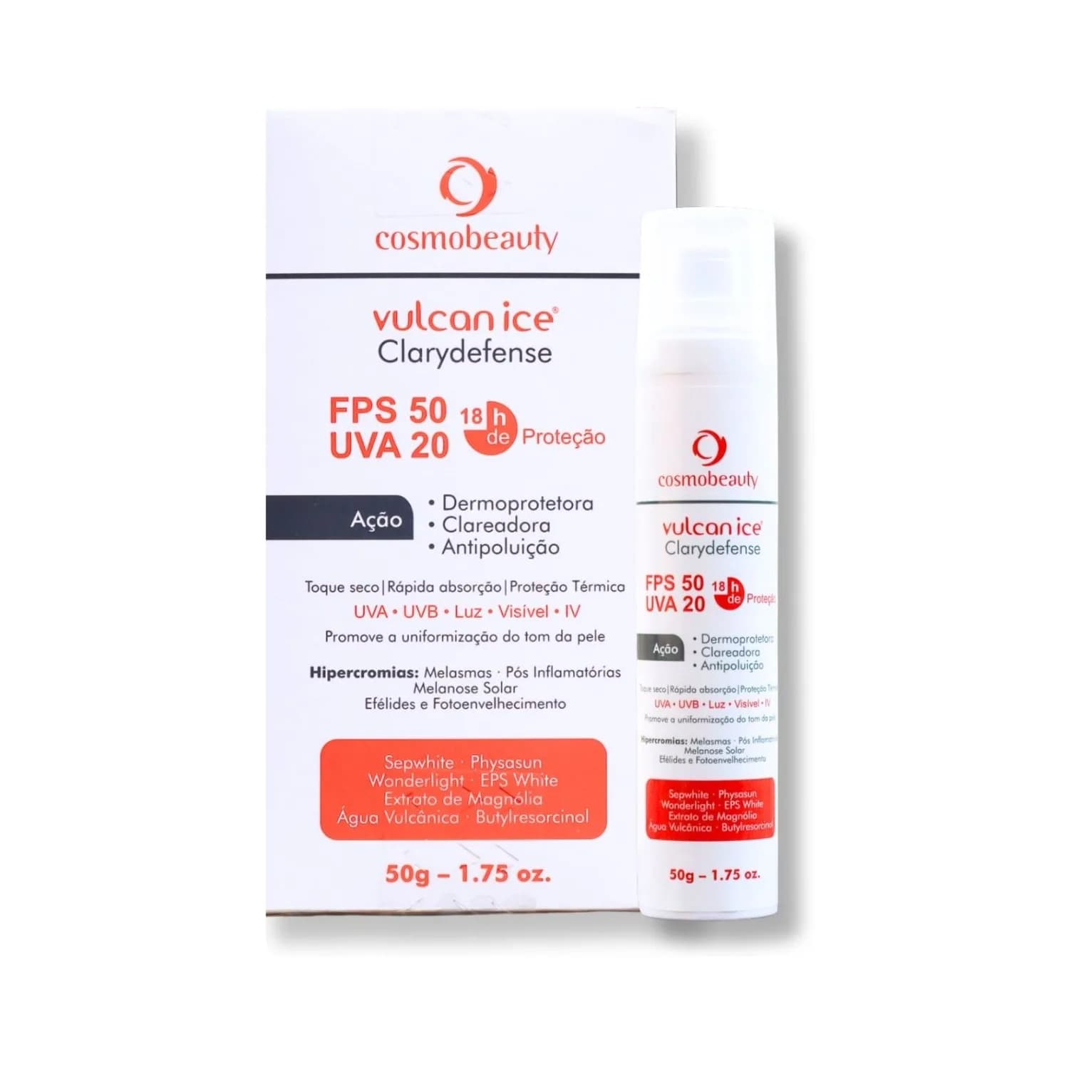 Cosmobeauty Filtro Solar 18h Clarydefense FPS 50 PPD 20 50g — foto 1