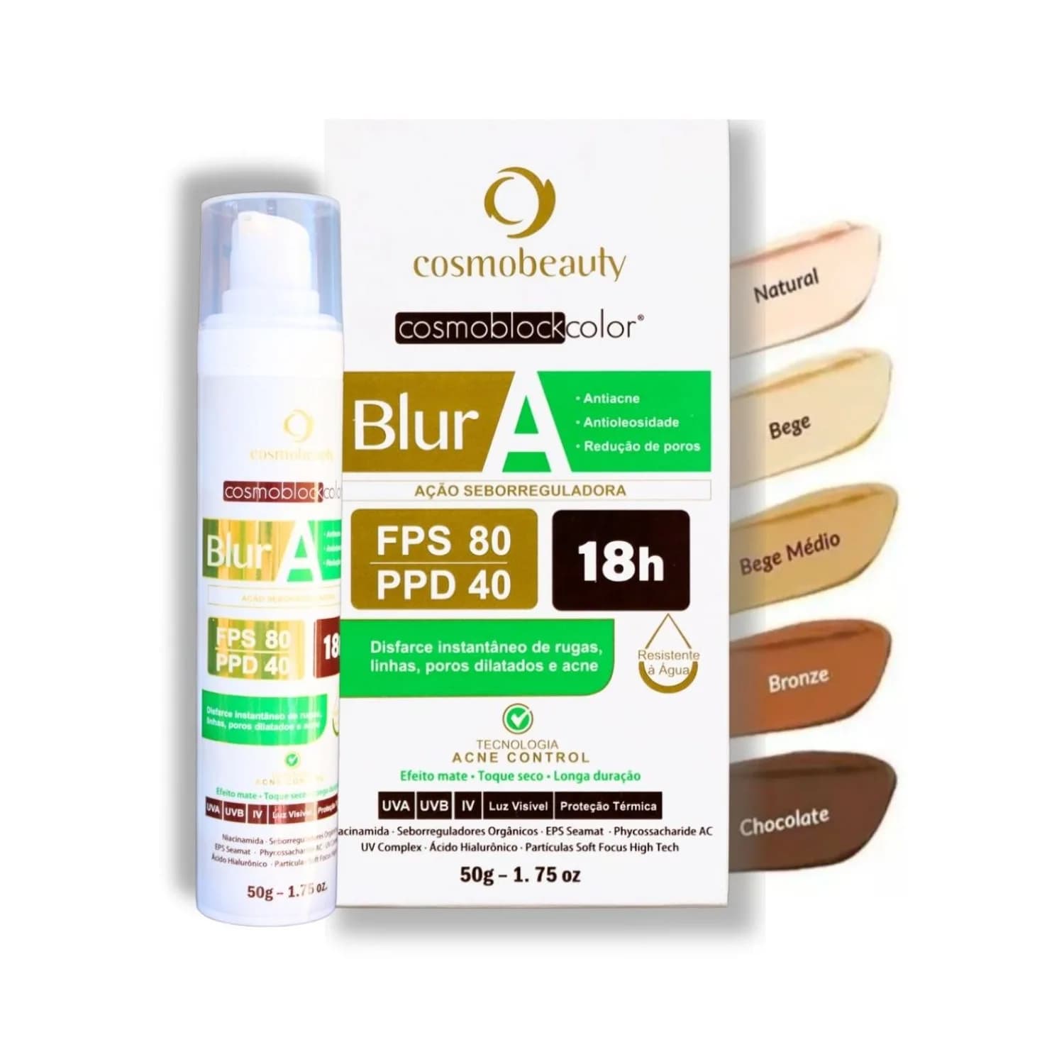 Cosmobeauty Filtro Solar Blur A FPS 80 Anti Acne 50g