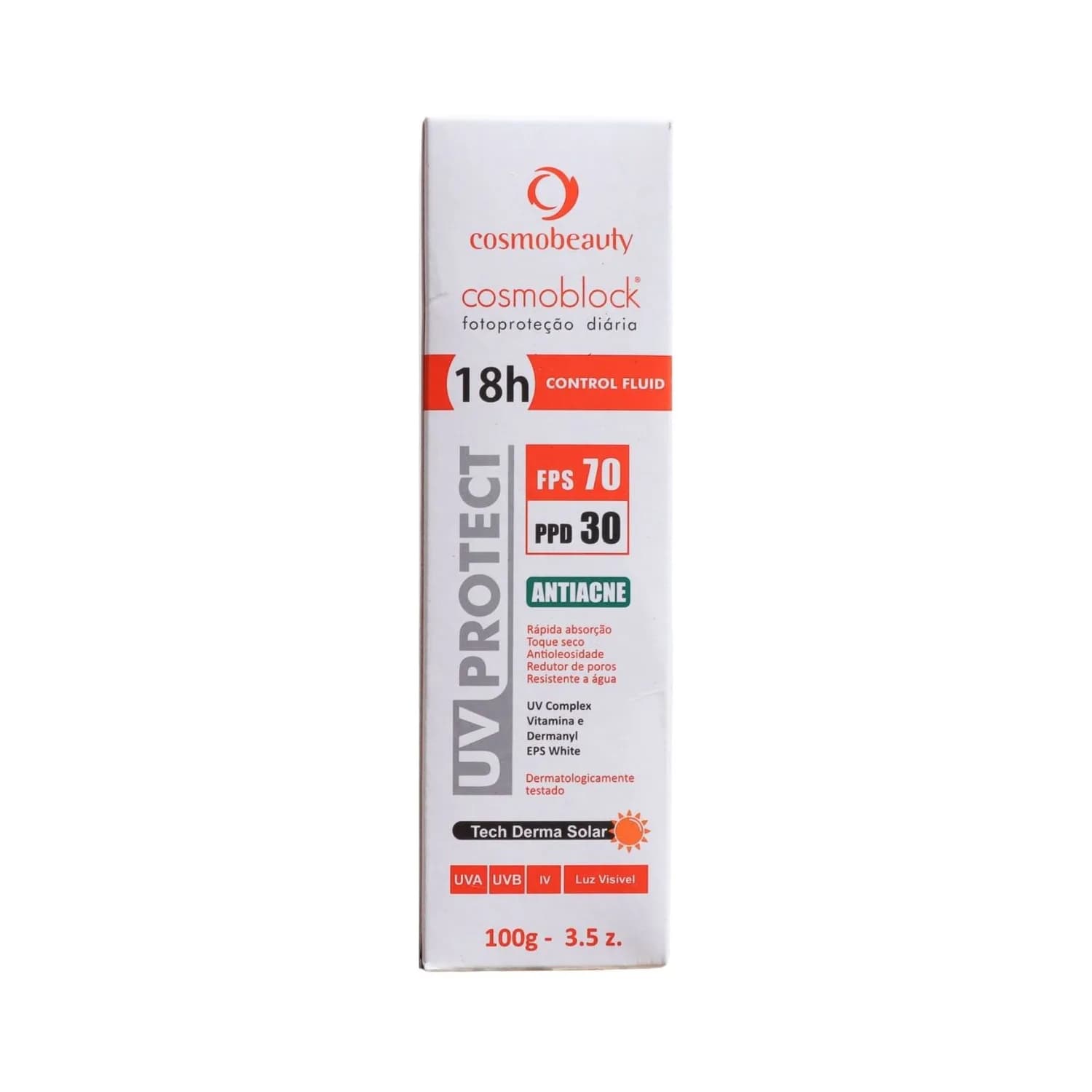 Cosmobeauty Filtro Solar Cosmoblock FPS 70 Anti Acne 100g