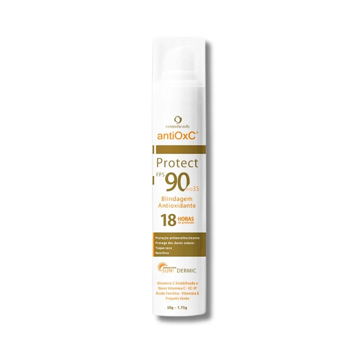 Cosmobeauty Filtro Solar Facial Antiox C Protect FPS 90 50g — foto 1