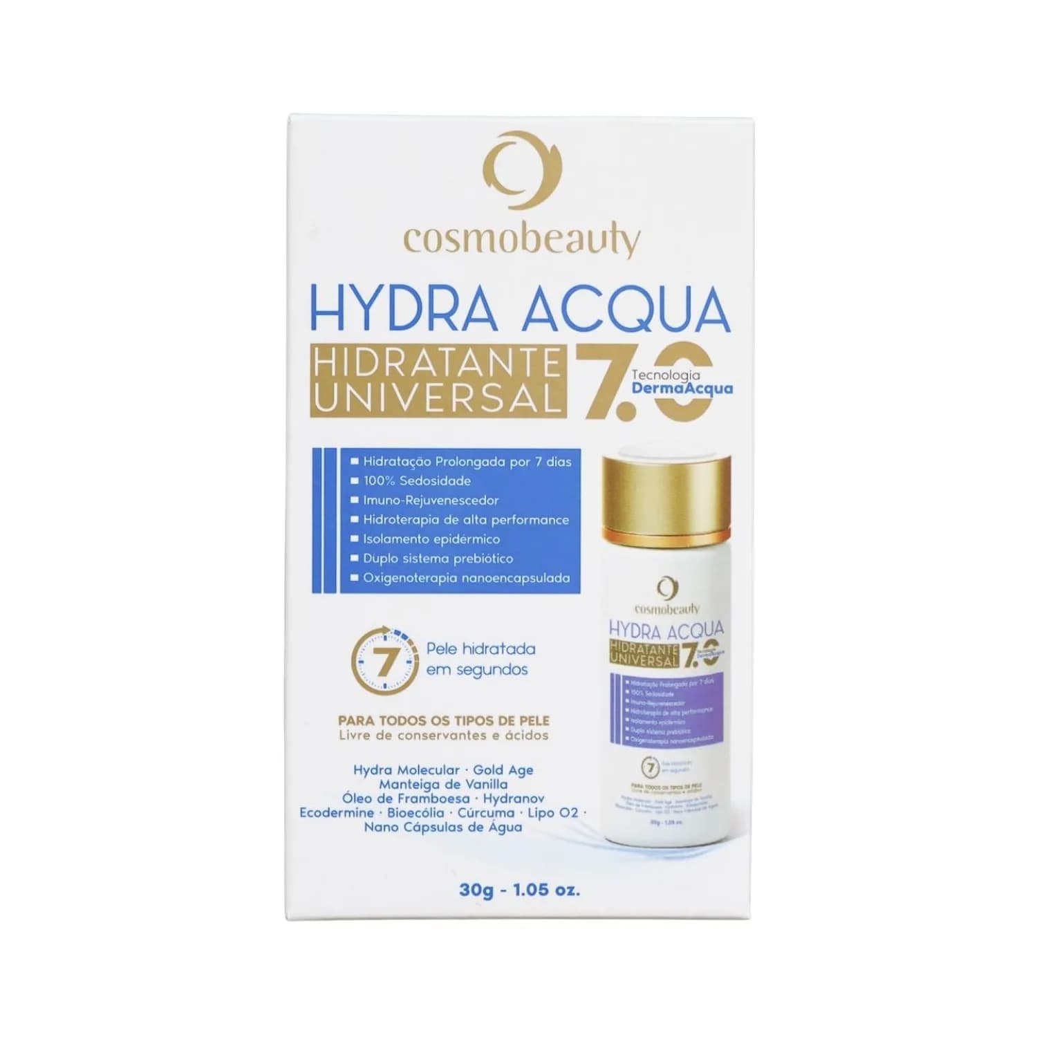 Cosmobeauty Hydra Acqua Hidratante Universal 7.0 30g — foto 1
