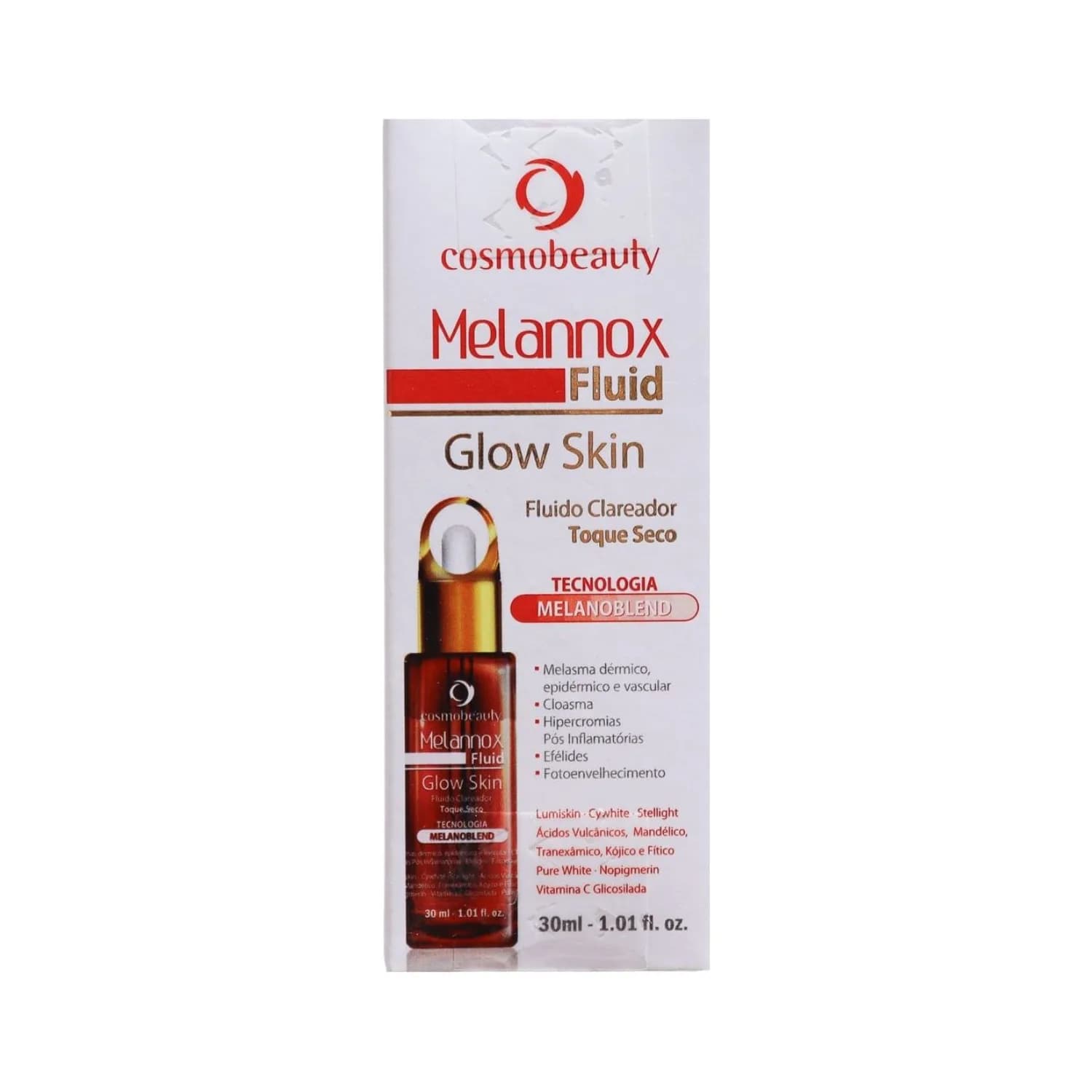 Cosmobeauty Melannox Fluid Glow Skin Clareador 30ml — foto 1