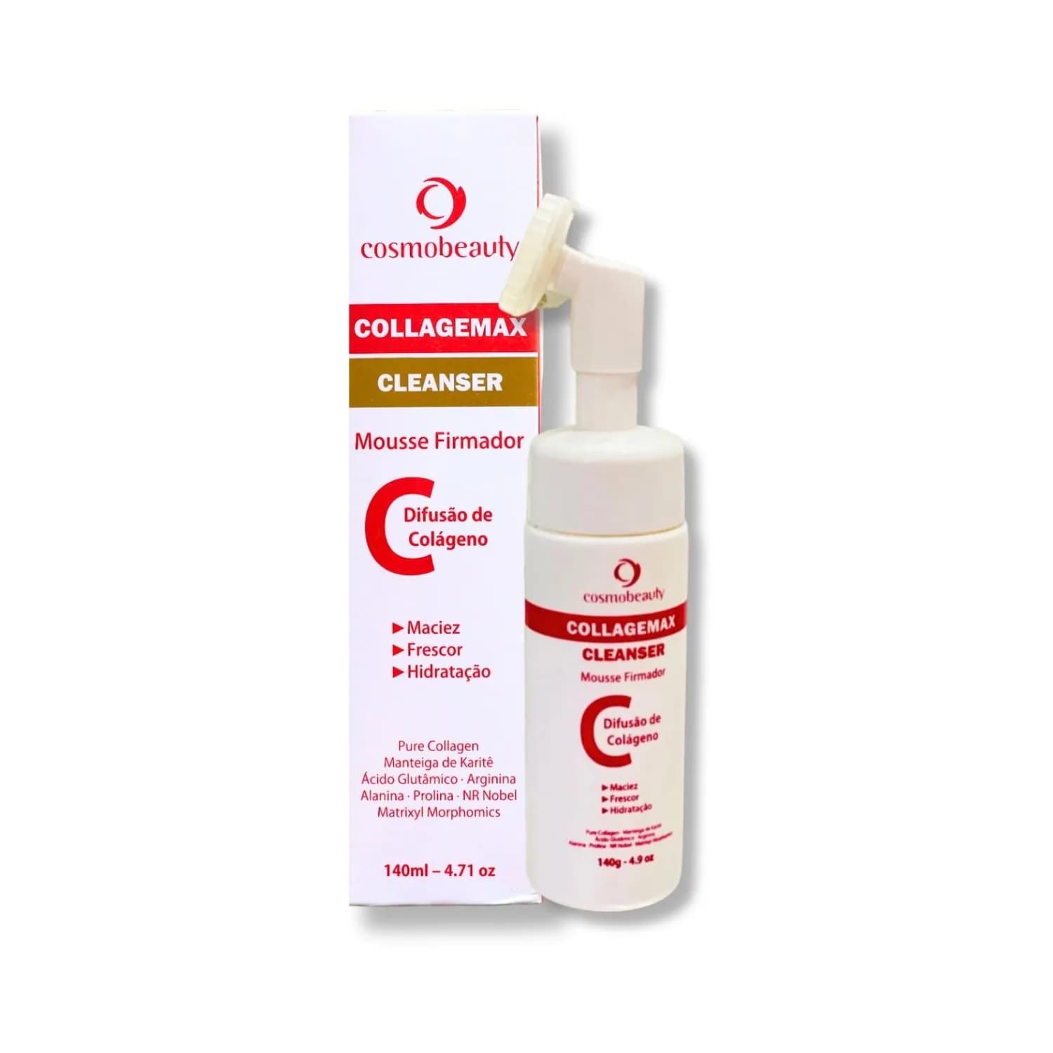 Cosmobeauty Mousse Firmador Collagemax Cleanser 140g — foto 1