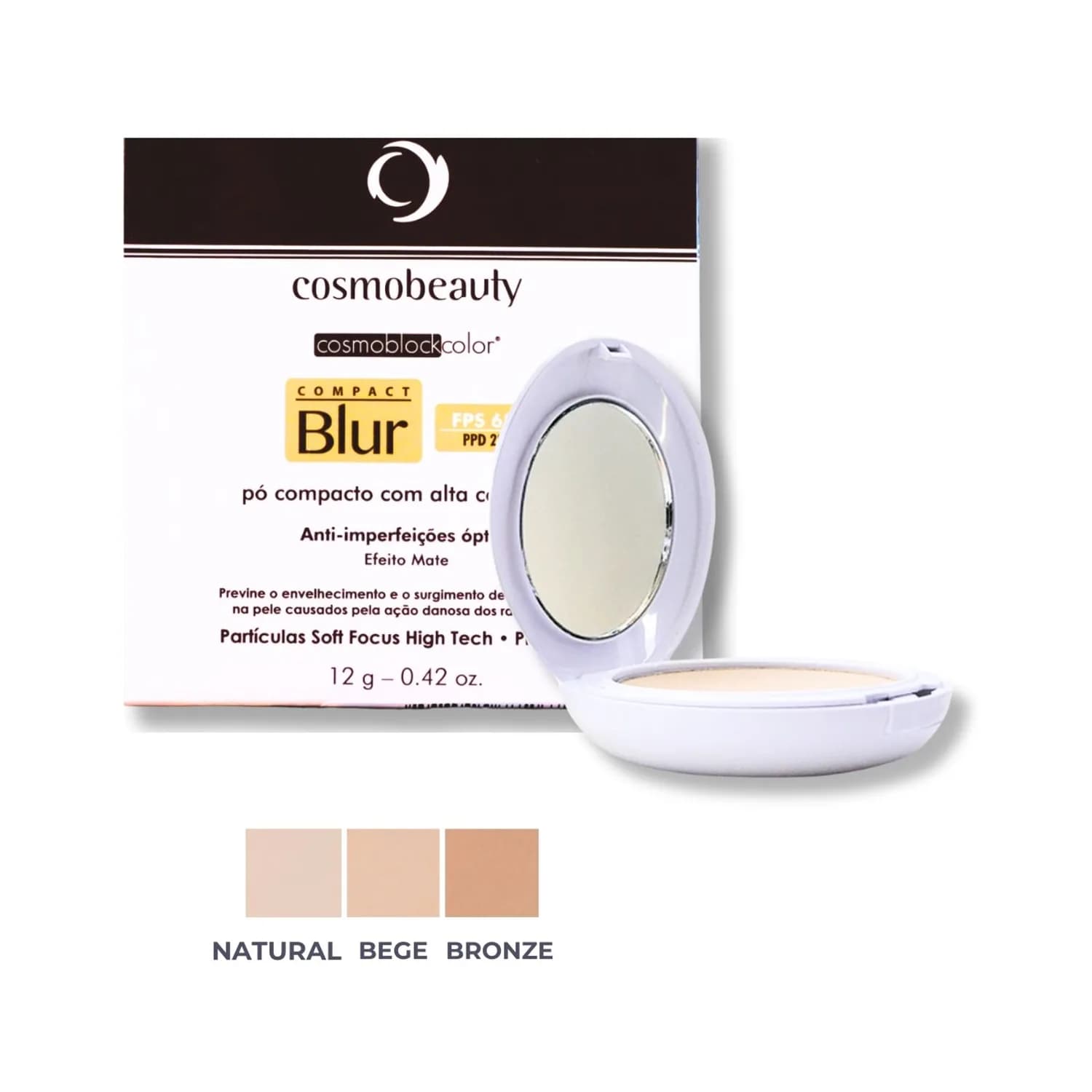 Cosmobeauty Pó com Filtro Compact Blur FPS 65 PPD 21+ 12g — foto 1