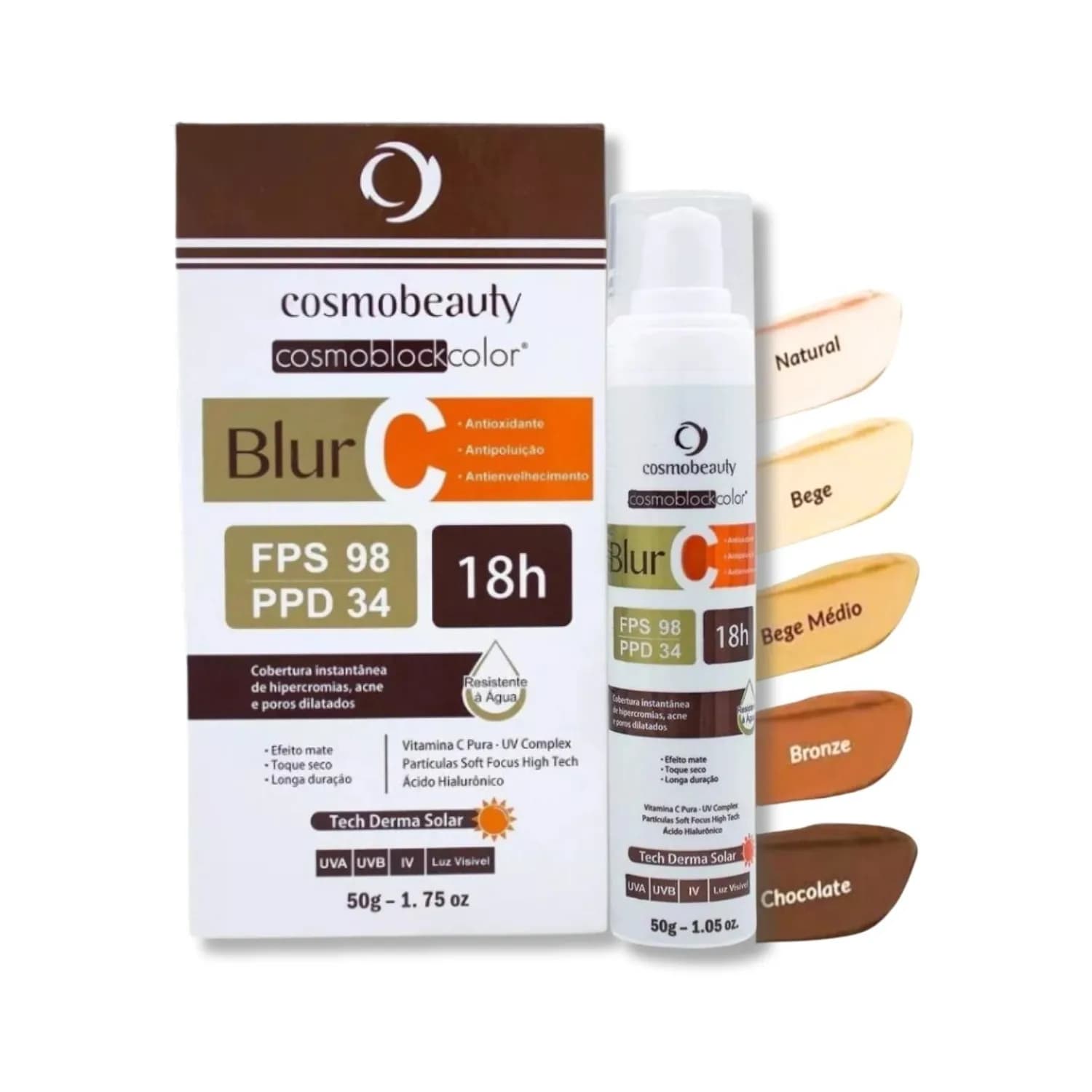 Cosmobeauty Protetor Solar 18h Blur C FPS 98 PPD 34 50g — foto 1