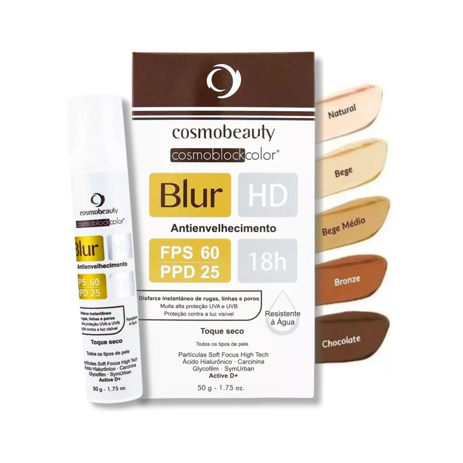 Cosmobeauty Protetor Solar 18h Blur HD FPS 60 PPD 25 50g — foto 1