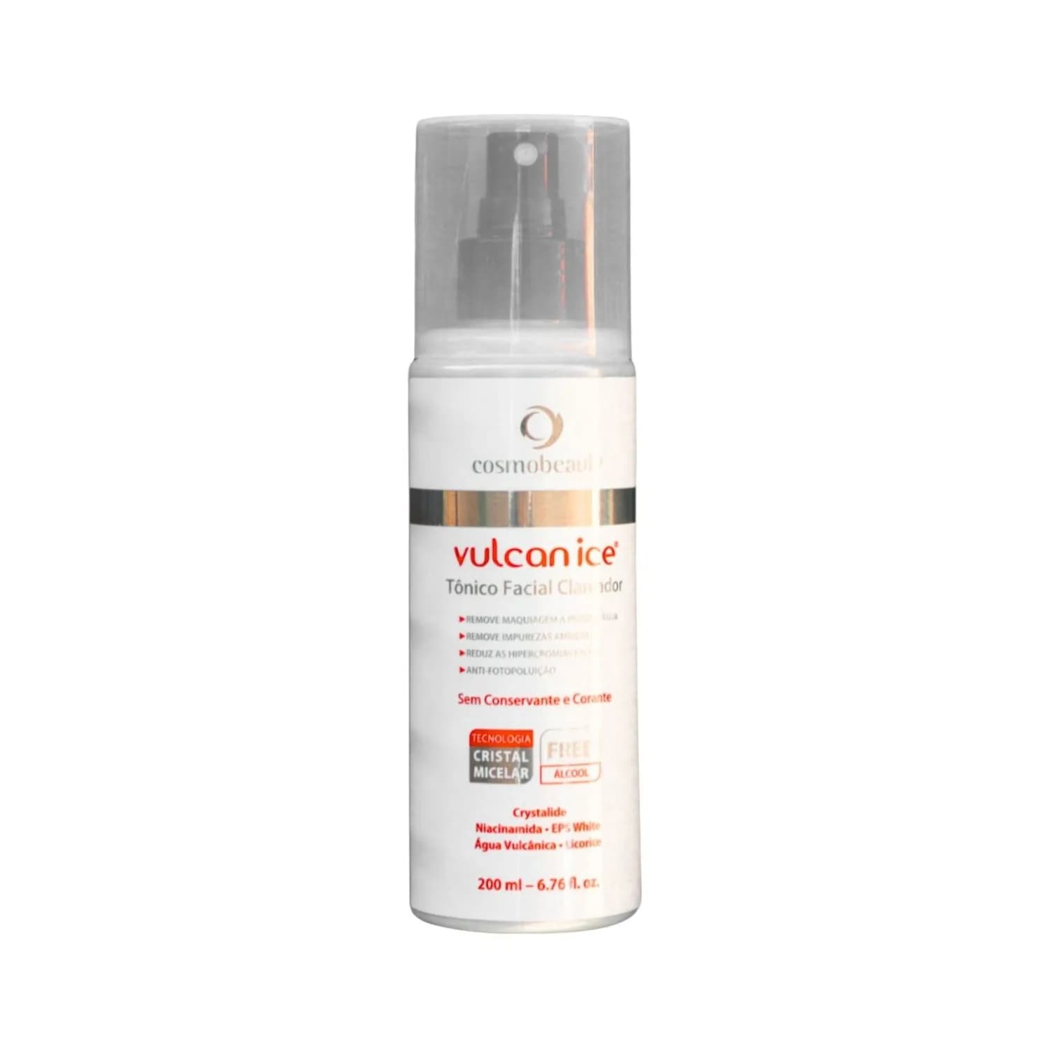 Cosmobeauty Tônico Facial Vulcan Ice 200ml — foto 1