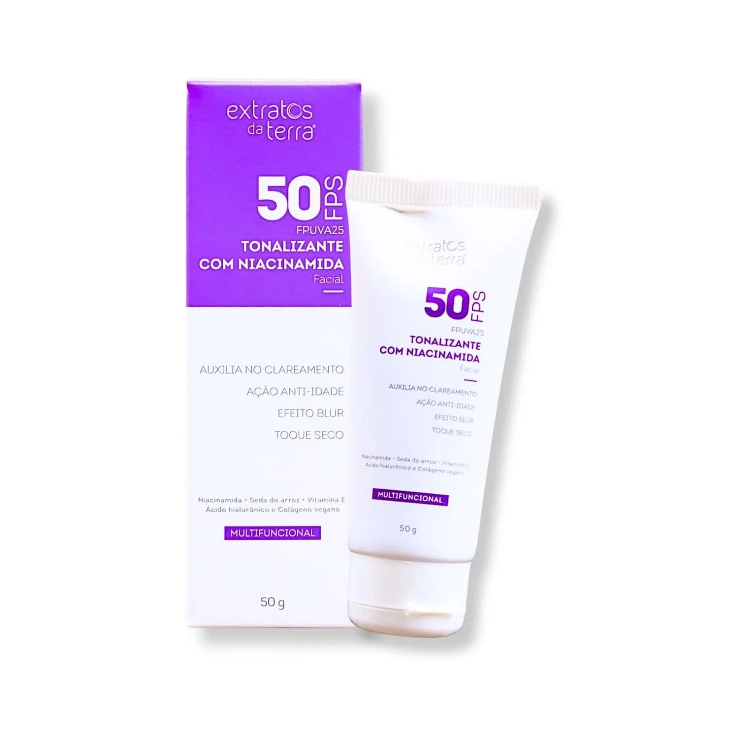 Extratos da Terra Clareador Tonalizante Com Fps 50 50g