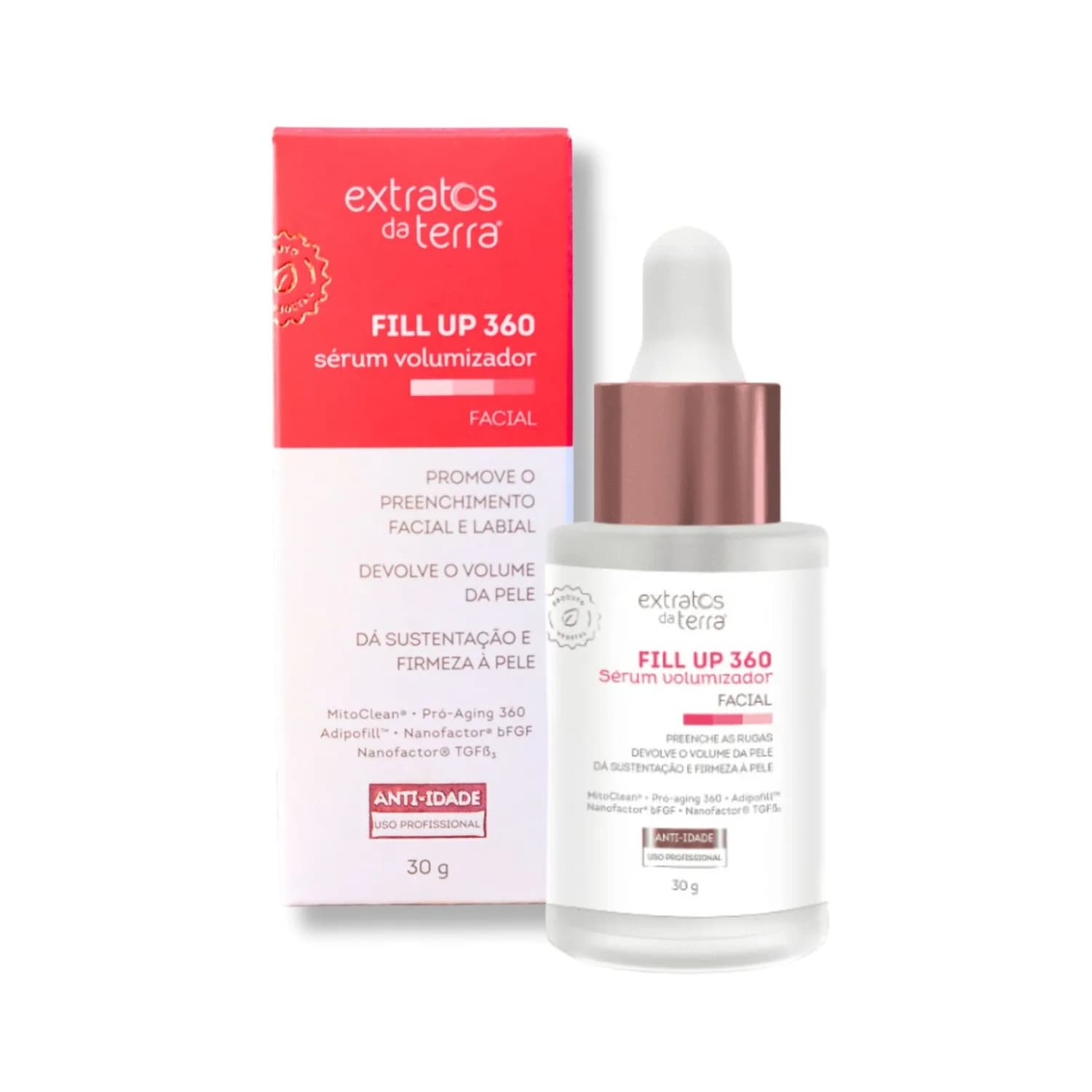 Extratos da Terra Fill Up 360  Sérum Volumizador Facial  30g — foto 1