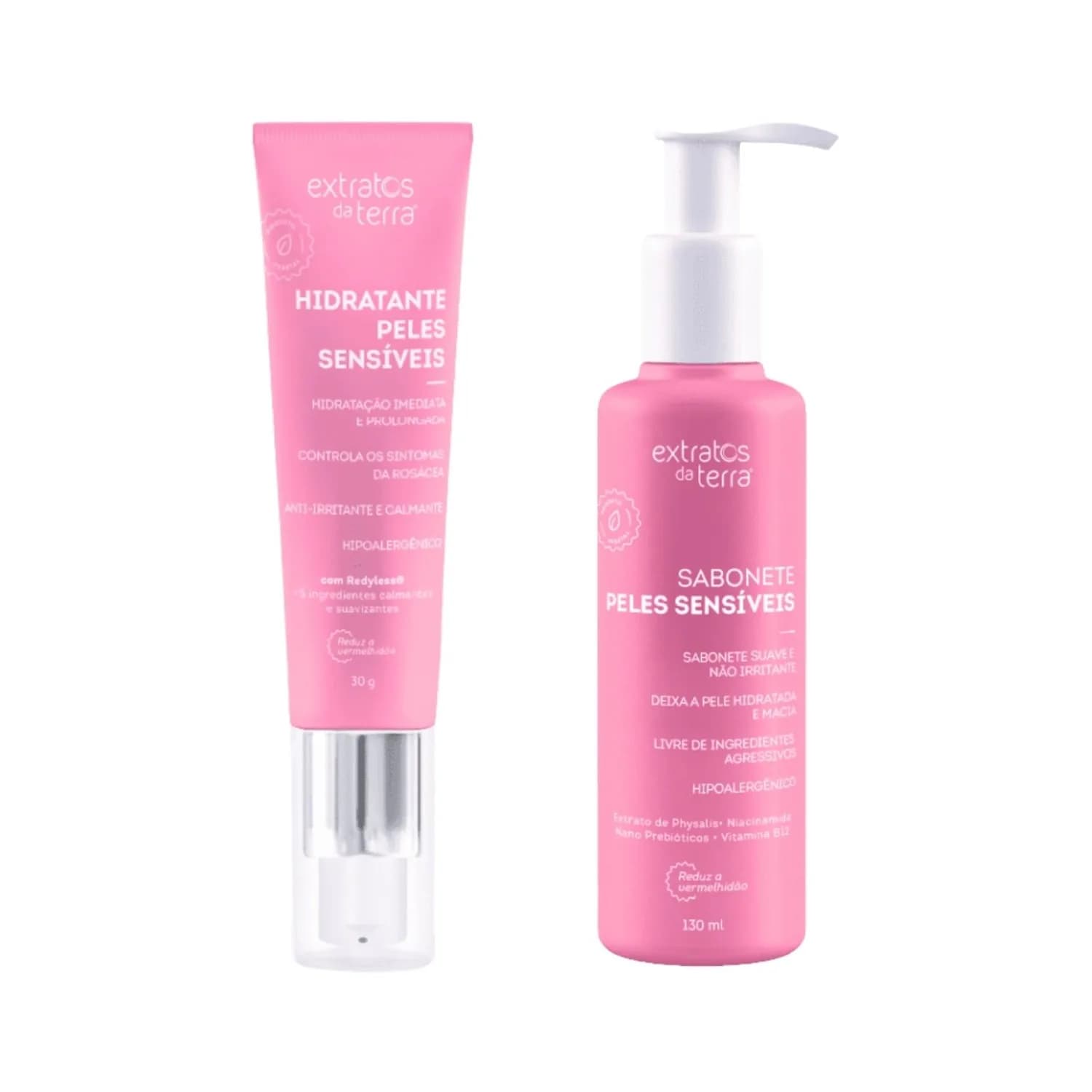 Extratos da Terra Kit Pele Sensível Sabonete e Creme Rosácea — foto 1