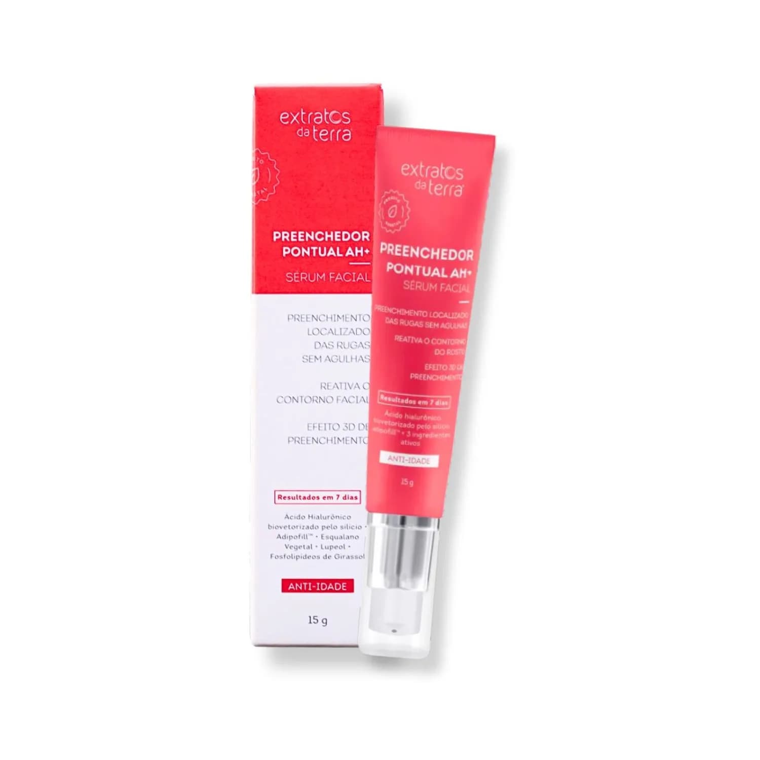 Extratos da Terra Preenchedor De Rugas ah+ Sérum Facial 15g