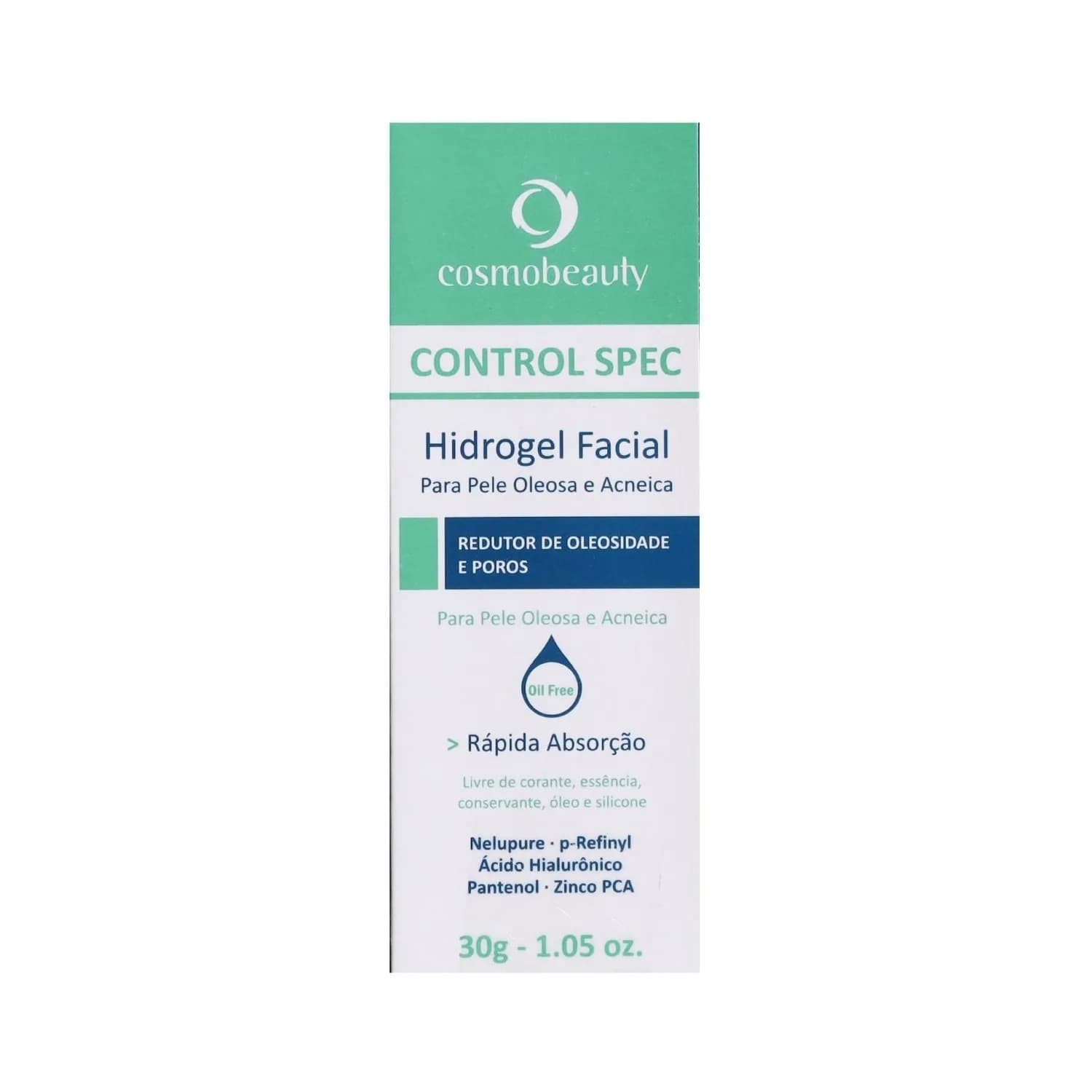 Gel Hidratante Cosmobeauty Control Spec Hidrogel Facial 30g — foto 1
