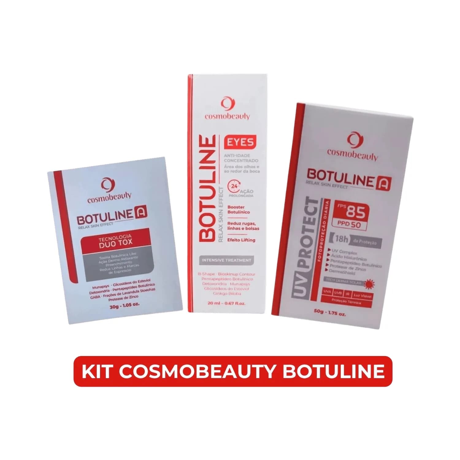 Kit Cosmobeauty 3 Produtos Botuline Efeito Prolongado Skin Care — foto 1