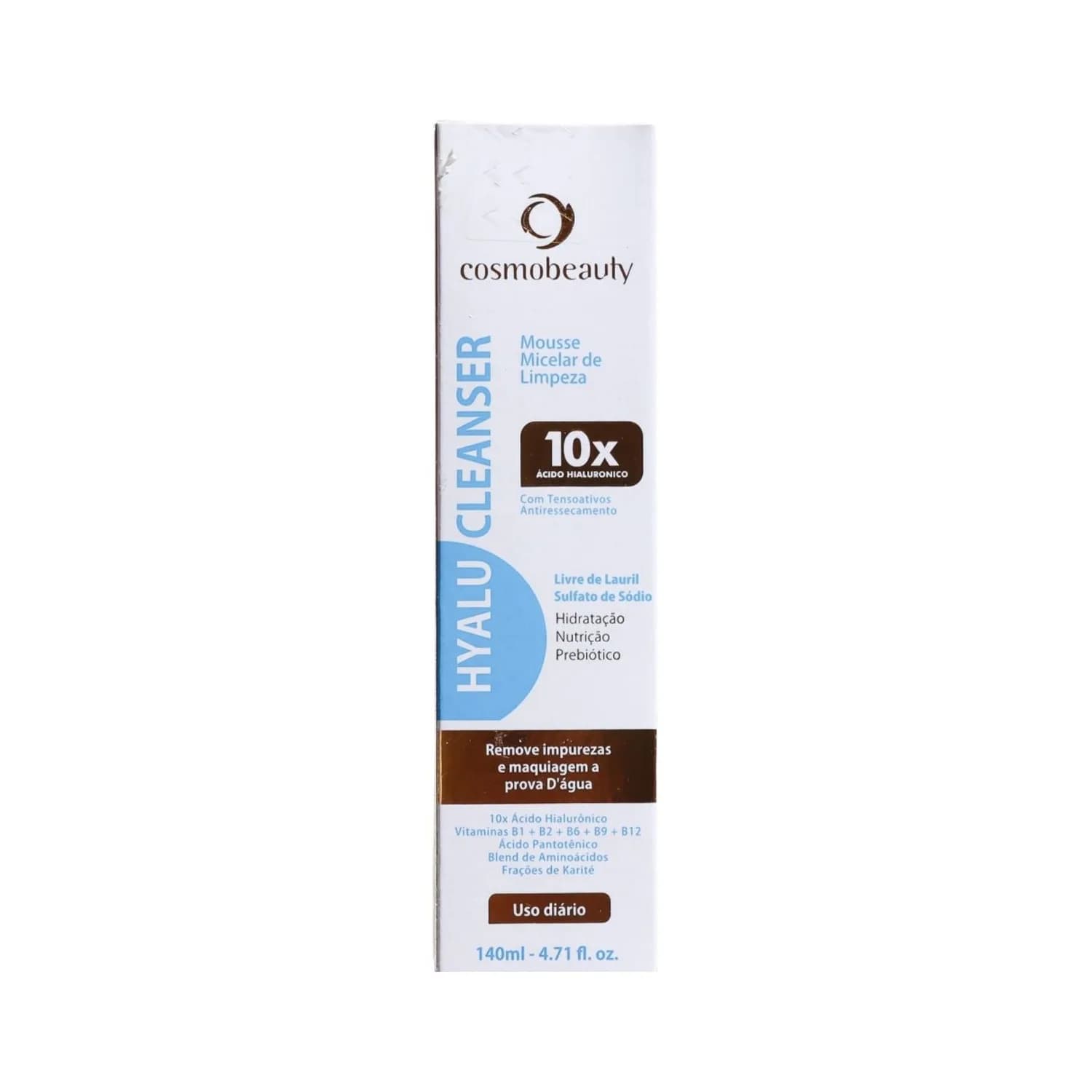 Sabonete Cosmobeauty HyaluCleanser Mousse 10x Ácido H. 140ml — foto 1