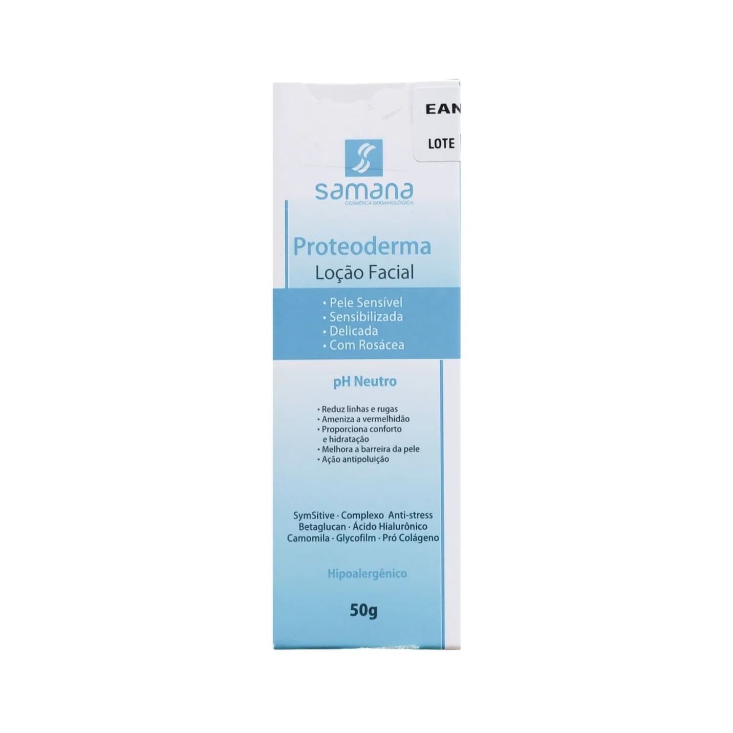 Samana Hidratante Facial Calmante Proteoderma 50g — foto 1