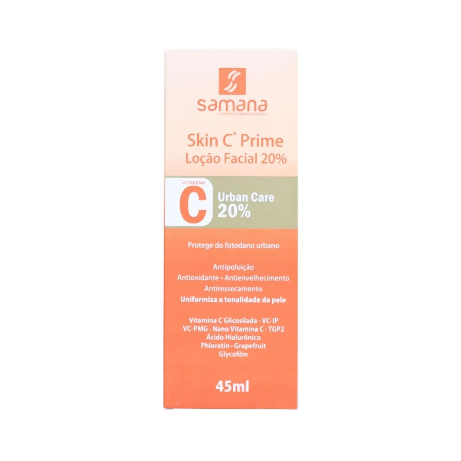 Samana Loção Facial Vitamina C Skin C Prime Urban Care 45g — foto 1