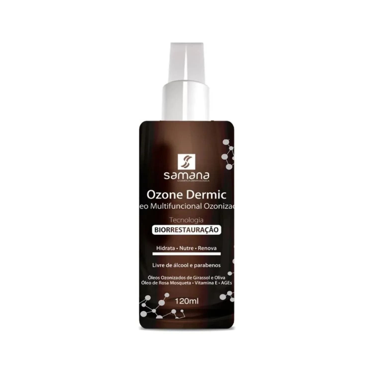 Samana Óleo Multifuncional Facial e Corporal Ozonizado 120ml