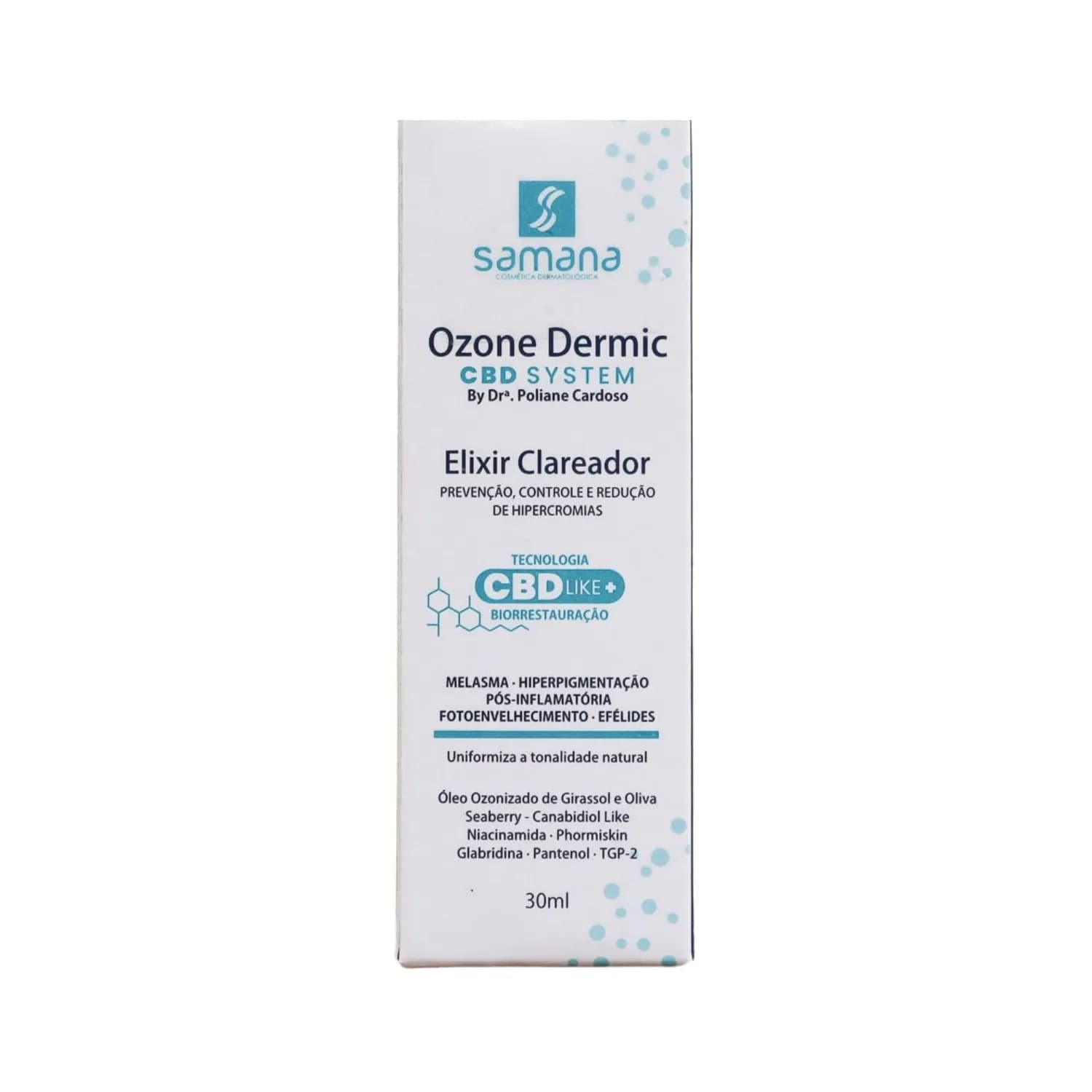 Samana Ozone Dermic CBD System Elixir Clareador 30ml — foto 1