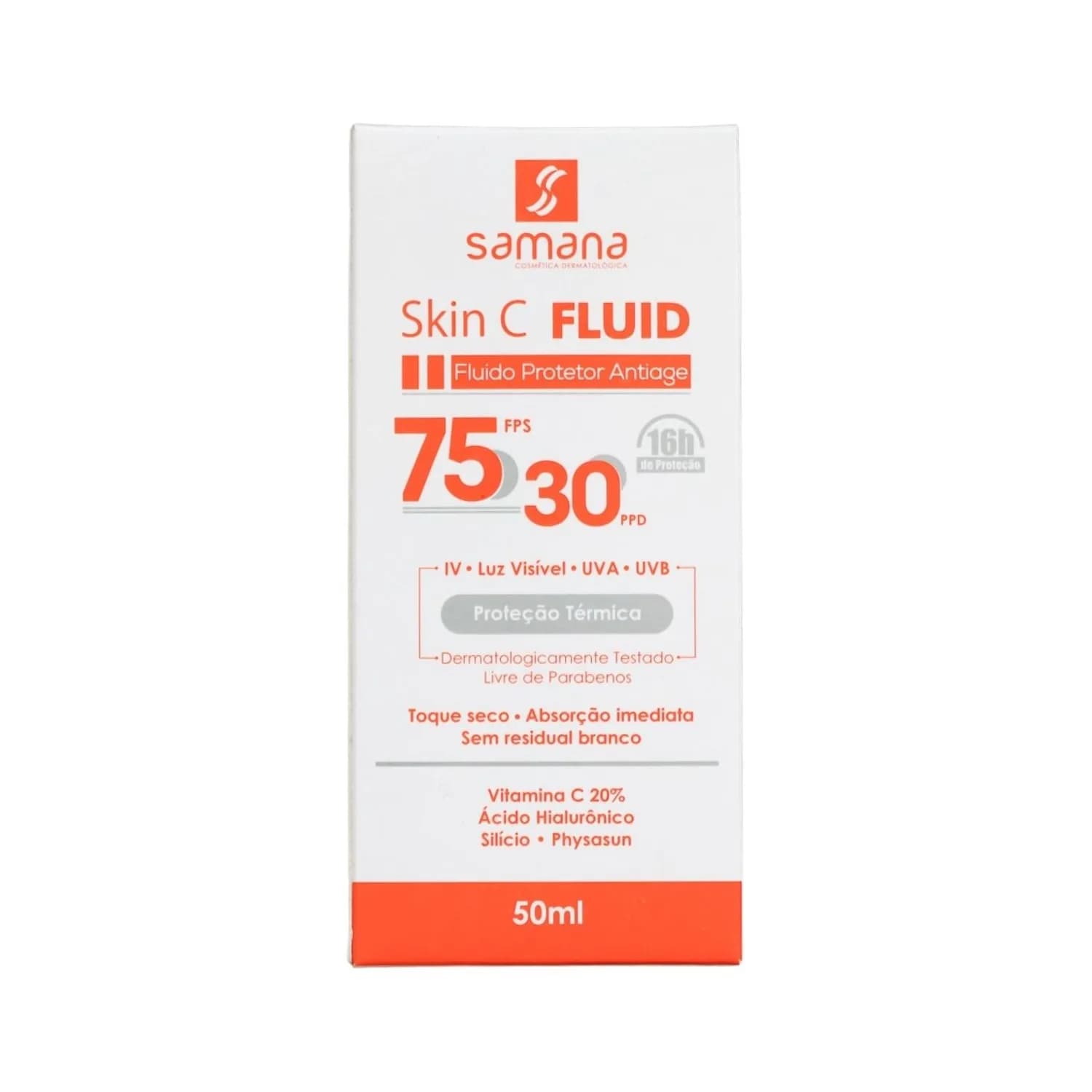 Samana Skin C Fluid Protetor Antiage FPS 75 PPD 30 50ml — foto 1
