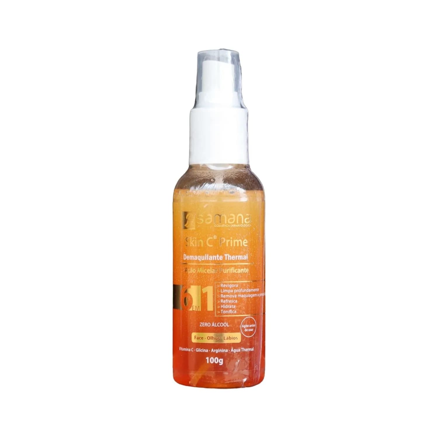 Samana Skin C Prime Demaquilante Thermal Zero Alcool 100g