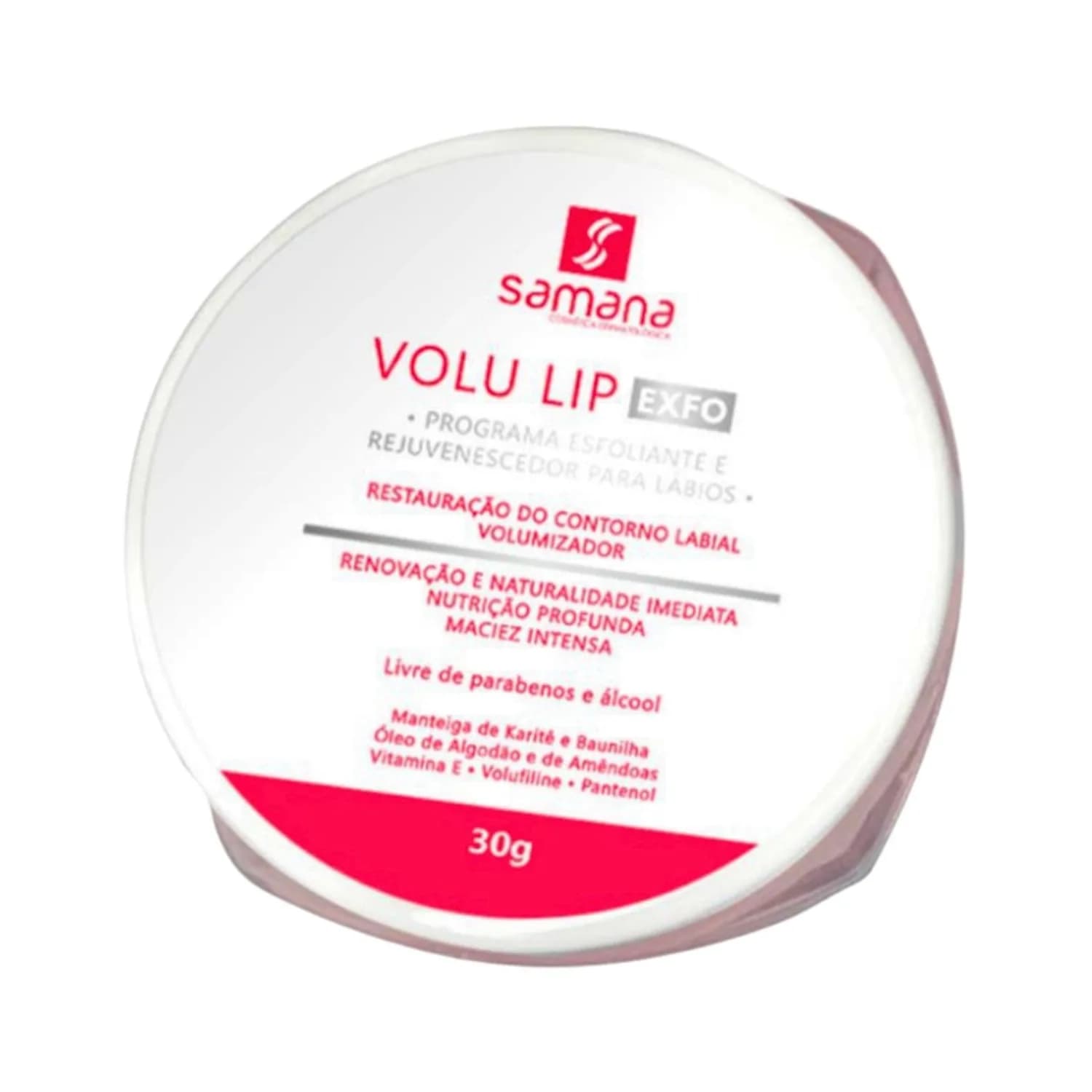 Samana Volu Lip Esfoliante Volumizador Hidratante Labial 30g — foto 1