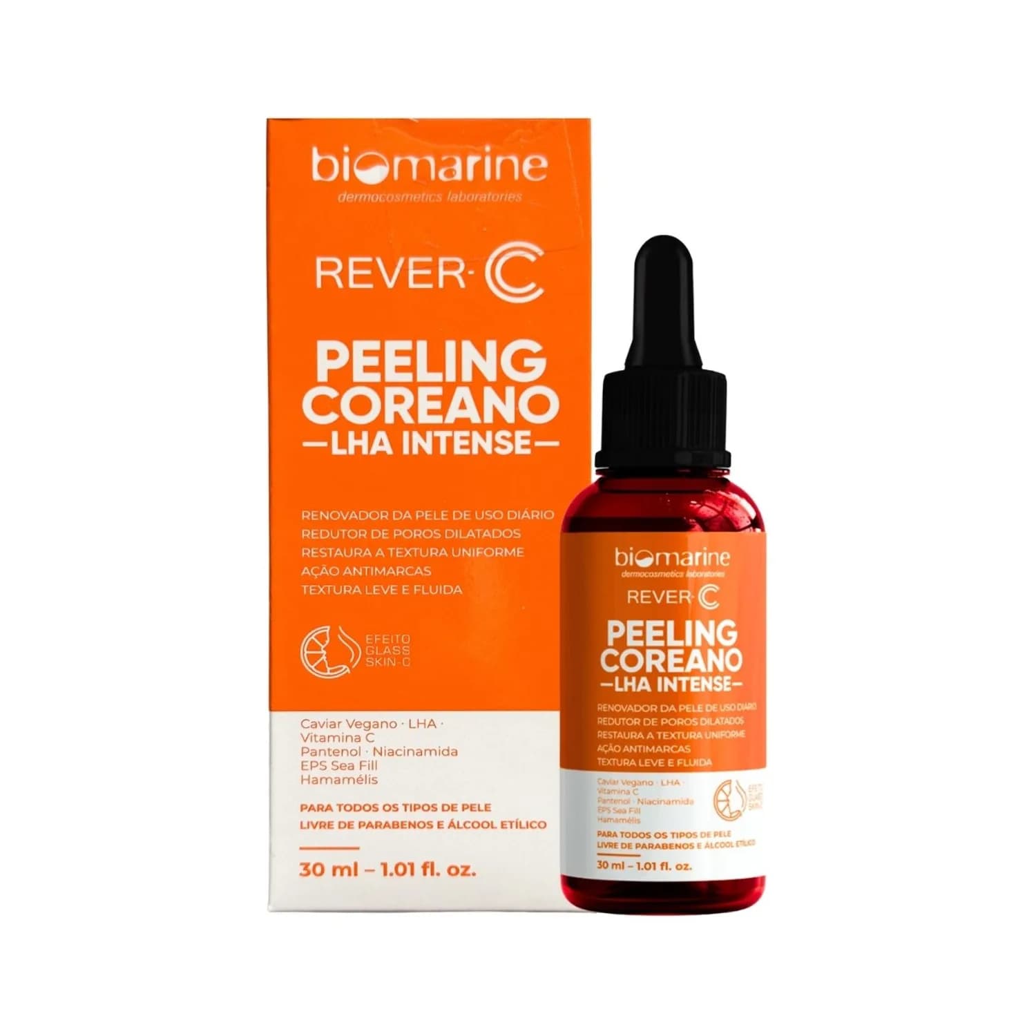 Biomarine Rever C Peeling Coreano Serum Diario Facial 30ml